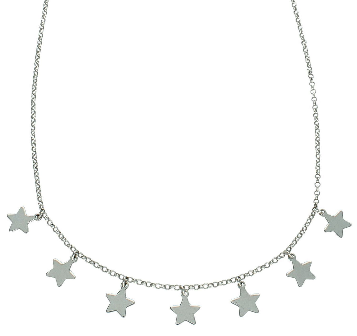 Naszyjnik srebrny damski gwiazdy dla Gwiazdy C RM 20416 MOD 084 ✓Naszyjnik posiada cztery ozdobne srebrne gwiazdki✓ naszyjniki celebrytki1.jpg